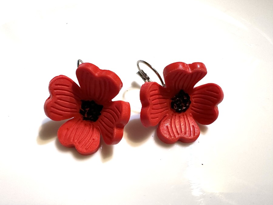 Auskarai “Aguonos”